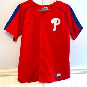 Youth Phillies Baseball shirt - Large. Ryan Howard.